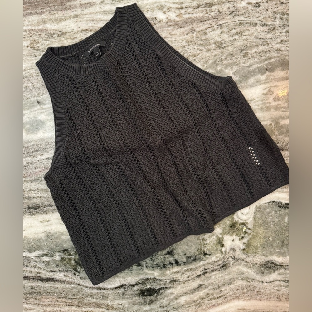Banana Republic Faded Black Sweater Tank